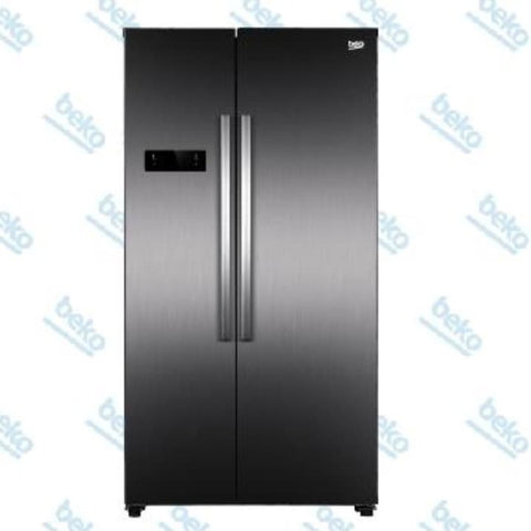 BEKO SIDE BY SIDE 500L REFRIGERATOR INVERTER SS # GNO4331XPID