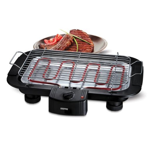 GEEPAS BARBECUE GRILL AUTO-THERMOSTAT CONTROL W/OVERHEAT PROTECTION # GBG877