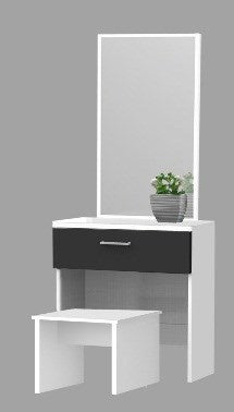 OLYMPIC DRESSING TABLE W/ MIRROR & STOOL WHITE # DRESSER ORC MR