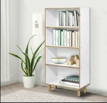 OLYMPIC BOOK CABINET WHITE 626x230x1214 MM # BC-4T