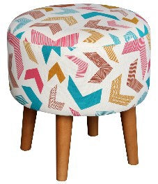 OLYMPIC ANYA CUSHION STOOL MYSTIC/RUBY