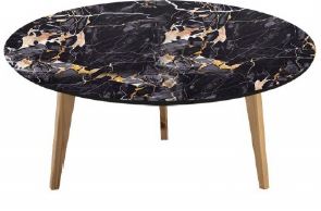 OLYMPIC TABLE ECTURKU4 BLACK MARBLE 800x800x420 MM