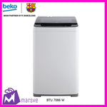 BEKO 7KG AUTOMATIC WASHING MACHINE TOP LOAD WH #BTU7086W