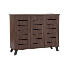 HINLIM IRAN 2 DOOR SHOE CABINET NATURAL WALNUT 800x390x910 MM # 372030