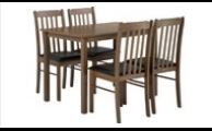 HINLIM FAYE DINING TABLE SET 1+4 109 COCOA/530 ESPRESSO # 140015
