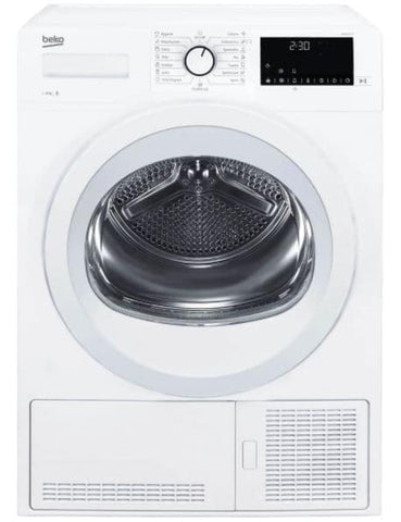 BEKO 8KG CONDENSER DRYER 2500W WHITE 102L DRUM # DS 8139 TX