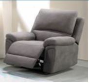 DHK OXFRINA SINGLE SEAT W/ MANUAL RECLINER GREY