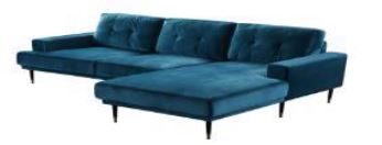 DHK MITCHEL CORNER SOFA BLUE