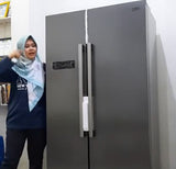 BEKO SIDE BY SIDE 500L REFRIGERATOR INVERTER SS # GNO4331XPID