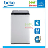 BEKO 8KG AUTOMATIC WASHING MACHINE TOP LOAD WH # BTU8086W