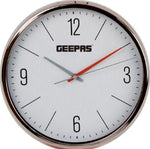 GEEPAS WALL CLOCK PLASTIC SILVER/ROSEGOLD # GWC26015