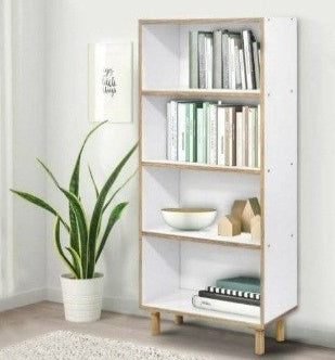 OLYMPIC BOOK CABINET WHITE 626x230x1214 MM # BC-4T